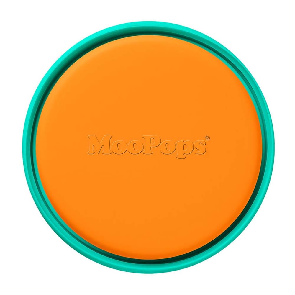 Reusable Tin Tops by MOOPOPS - Orange & Turquoise &Keep
