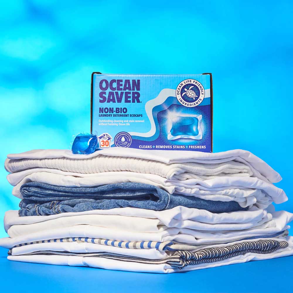 OceanSaver Non-Bio Laundry Detergent Capsules (30 Washes) &Keep