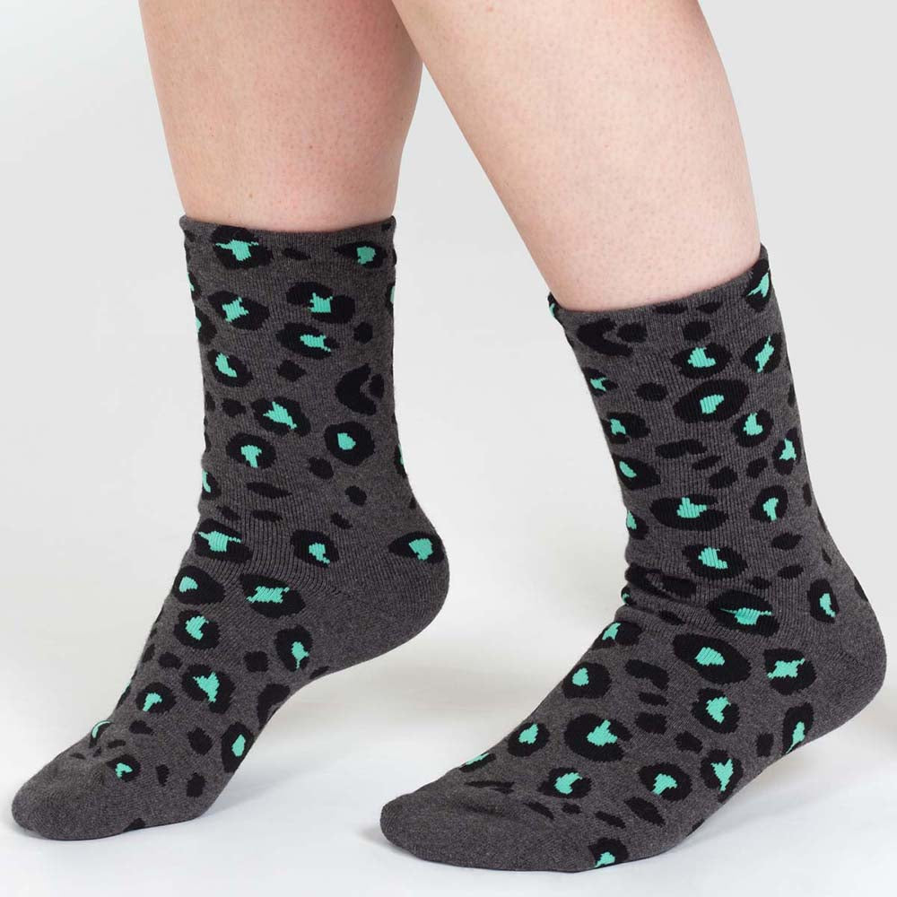 Leopard Print Women's Organic Cotton Socks by Thought &Keep