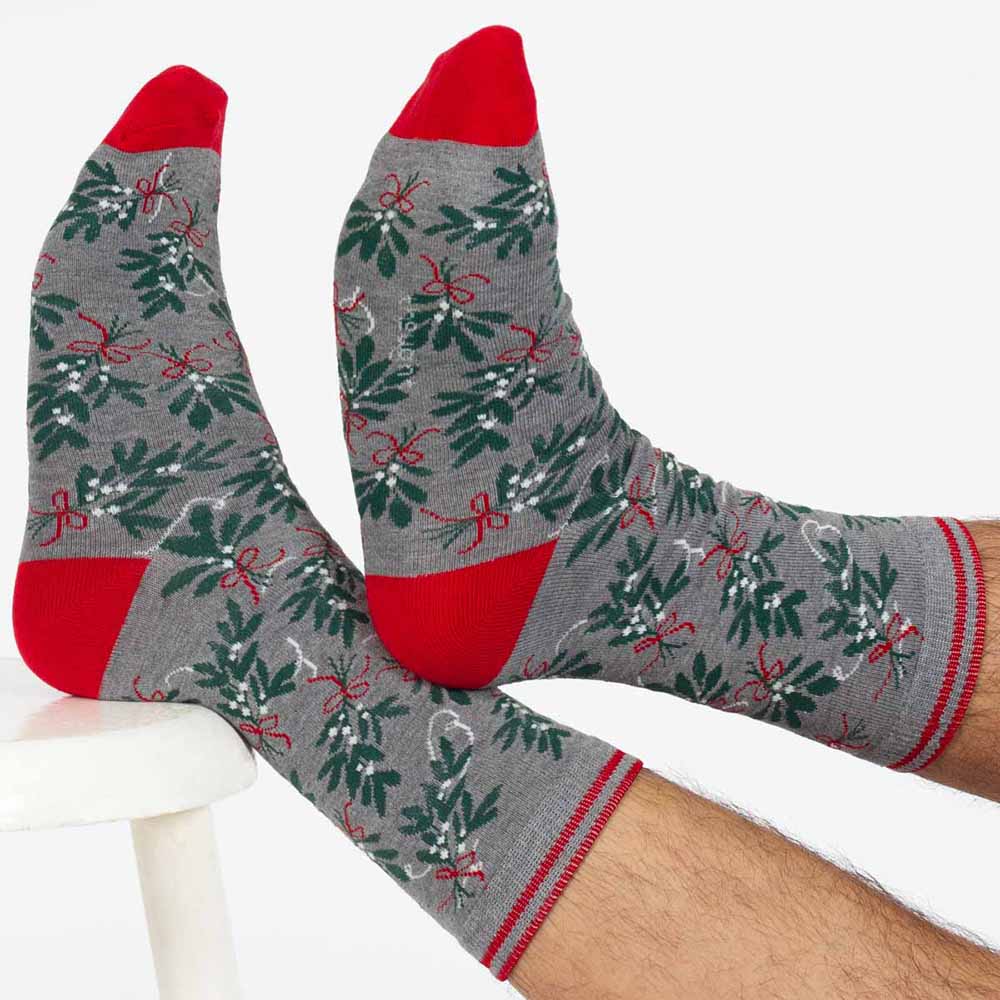 Christmas Classics Gift Box of 4 Men's Bamboo & Organic Cotton Socks by Thought &Keep