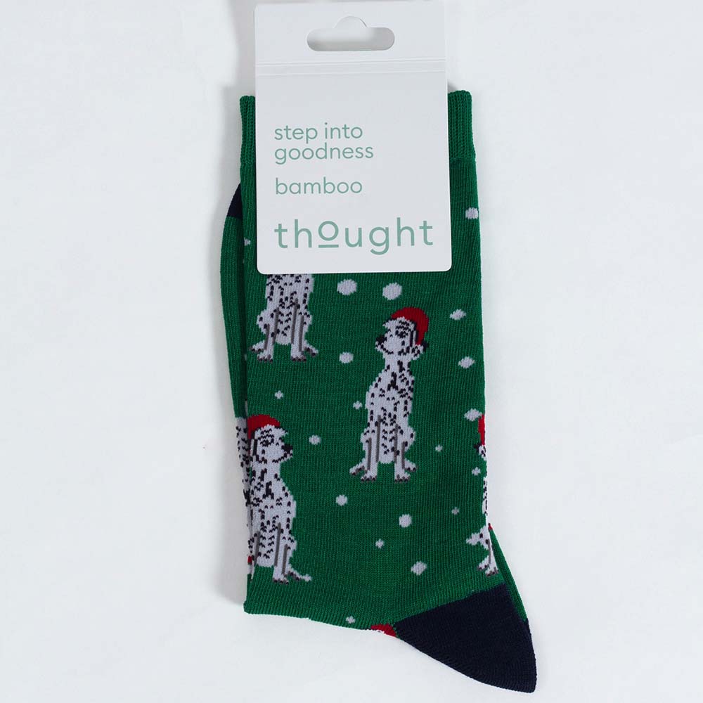 Christmas Dalmatian Men's Bamboo Socks by Thought &Keep