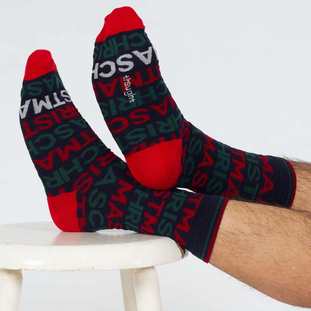 Christmas Message Men's Bamboo Socks by Thought &Keep