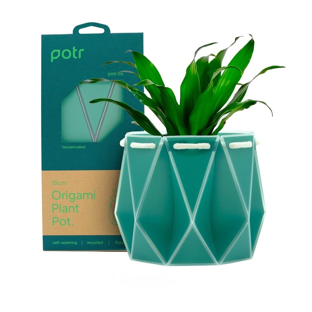 origami paper plant pots POTR Self Watering Origami Plant Pot