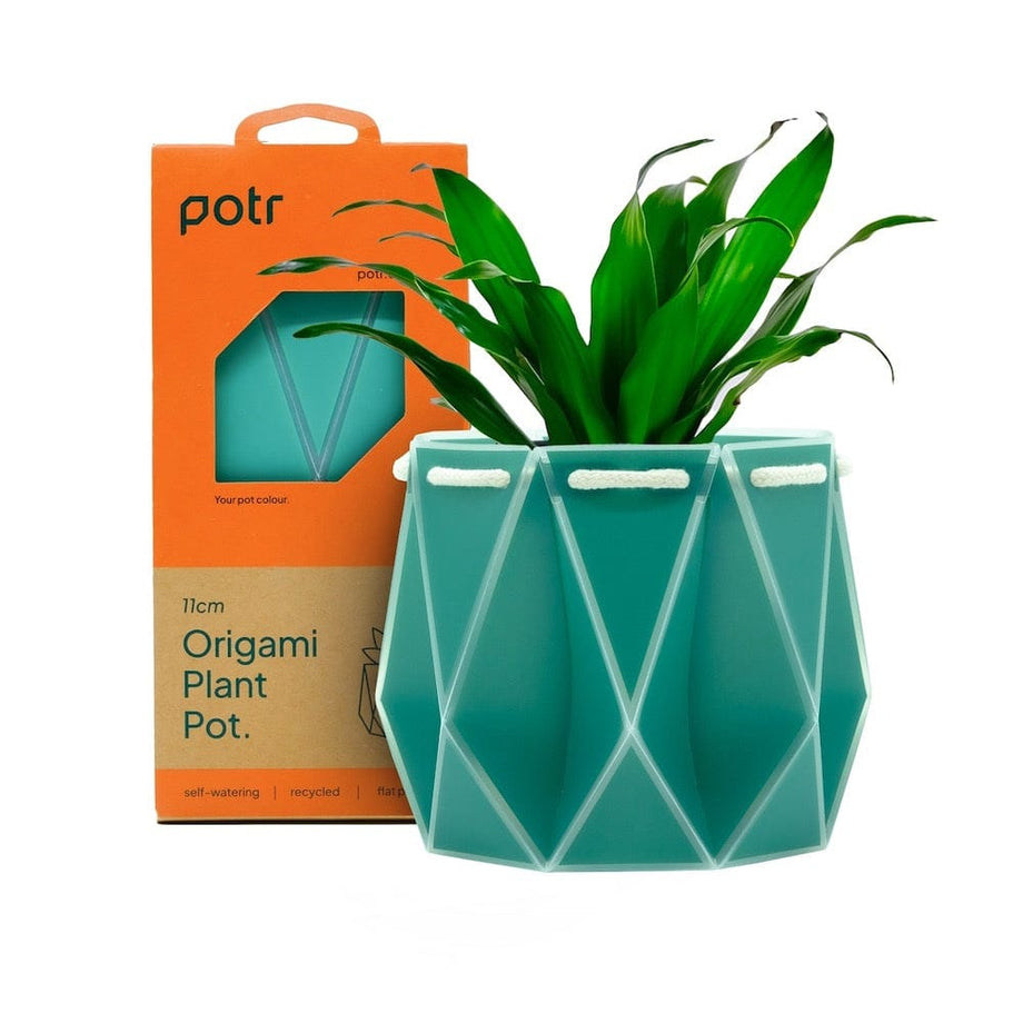 origami planter pots POTR Self Watering Origami Plant Pot