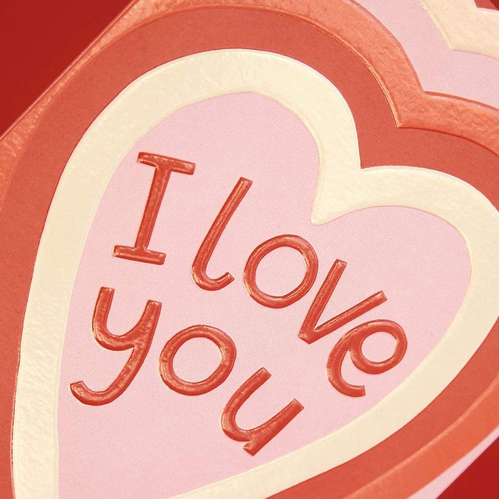 I Love You Valentines Card &Keep