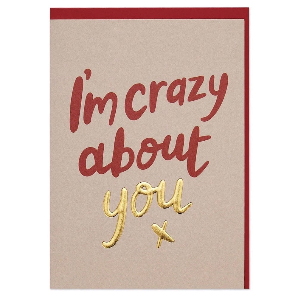 I'm Crazy About You Valentines Card &Keep