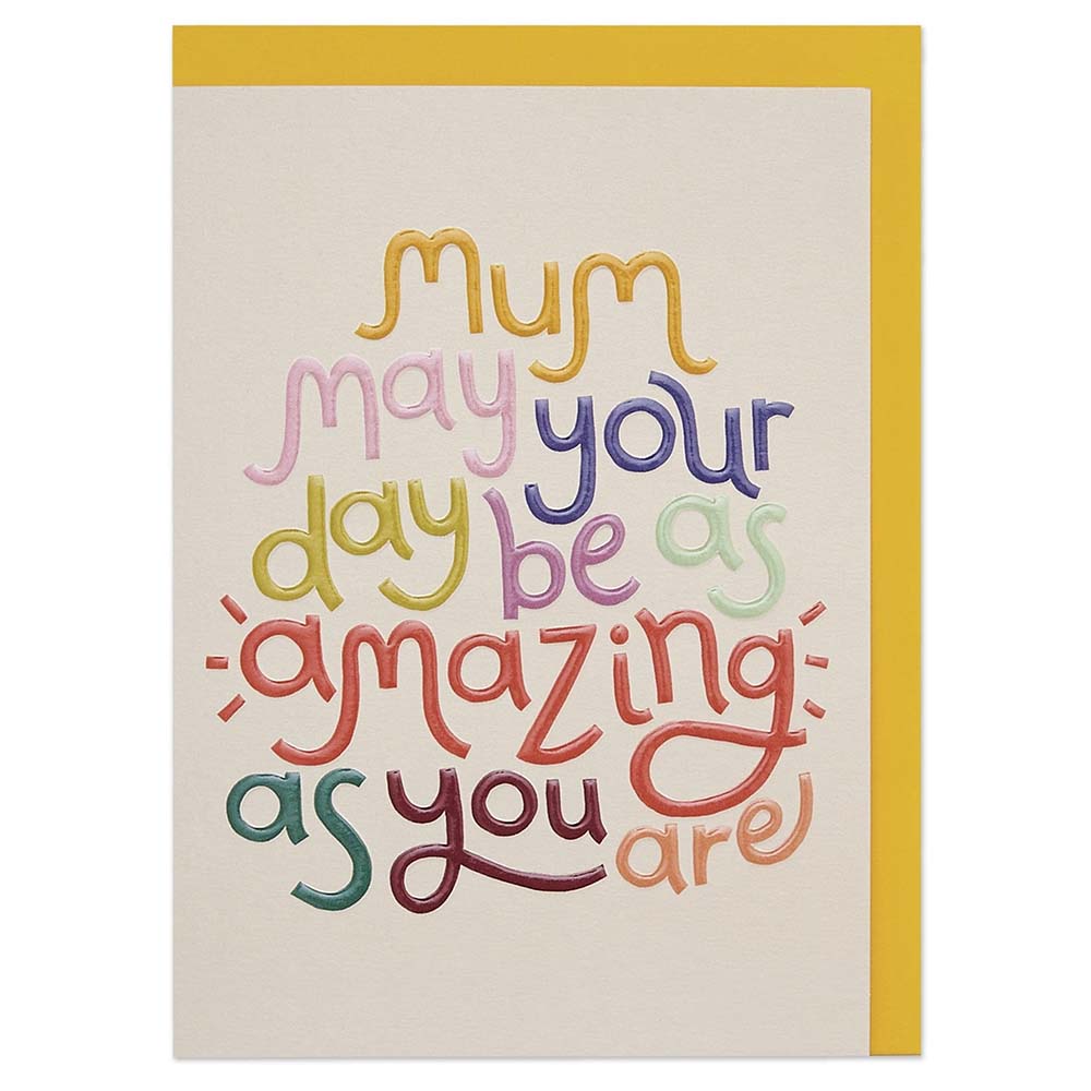 Mum Amazing as You Are Greetings Card Raspberry Blossom &Keep