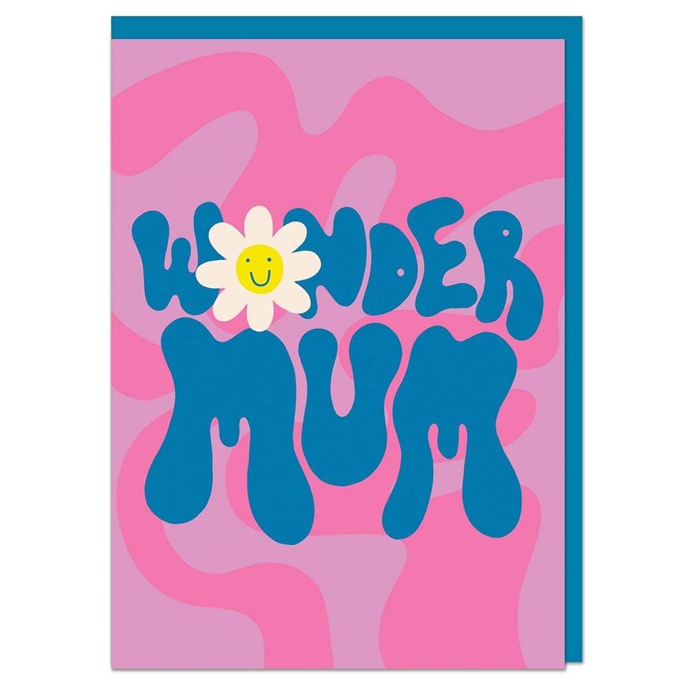 Wonder Mum Greetings Card Raspberry Blossom &Keep