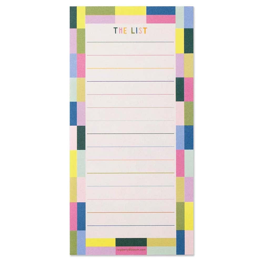 Rainbow Tiles Magnetic List Pad Raspberry Blossom &Keep