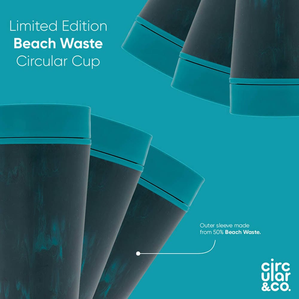 Beach Waste Circular & Co. Cup Reusable Coffee Cup 12oz (340ml)