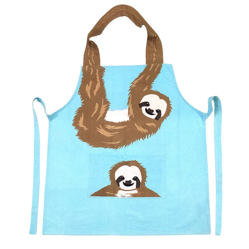 Sloth Cotton Apron by Shared Earth &Keep