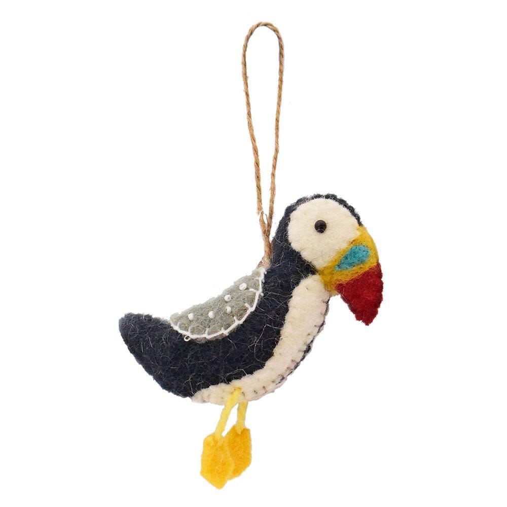 Puffin Felt Hanging Decoration Shared Earth &Keep