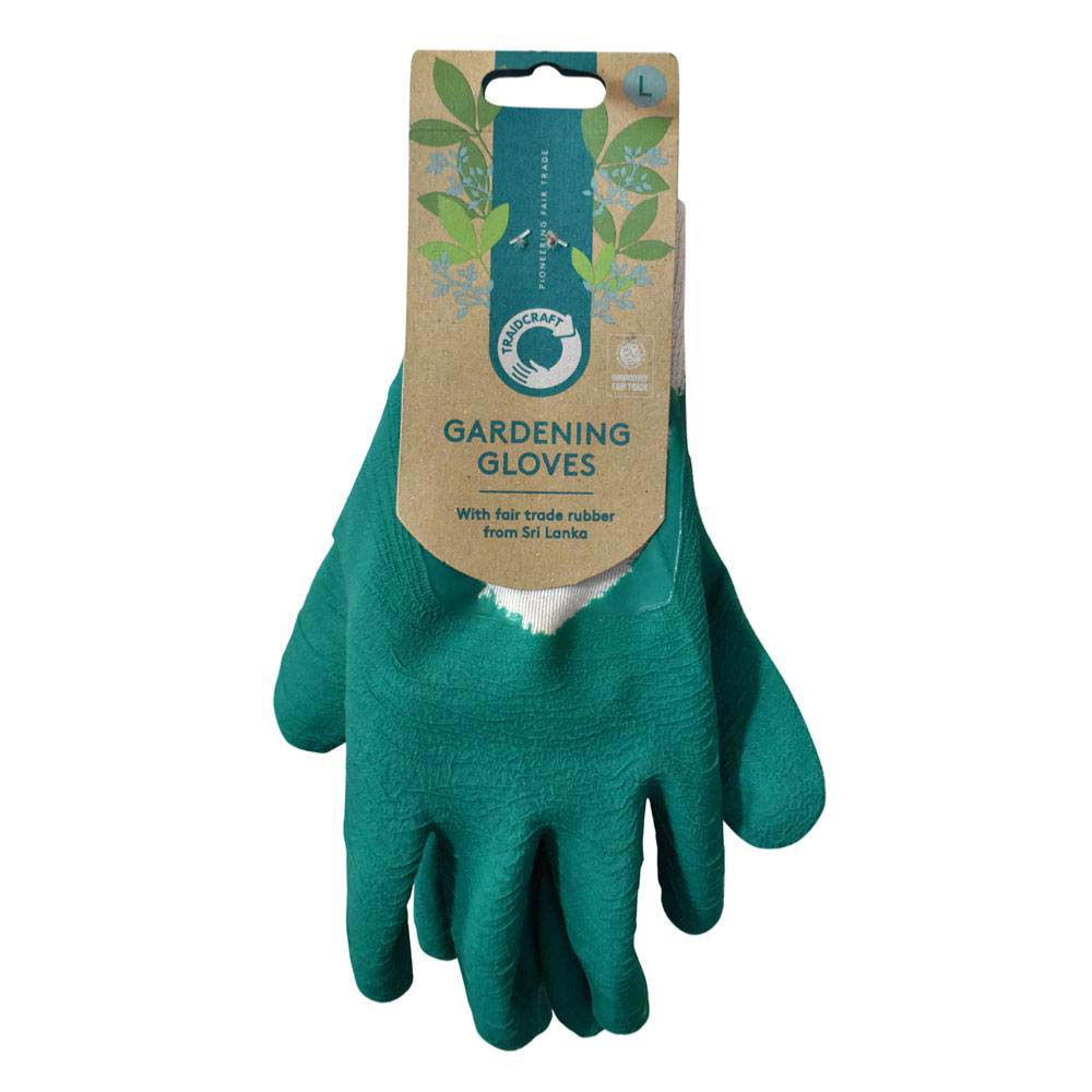 Traidcraft Rubber Gardening Gloves Large Shared Earth &Keep