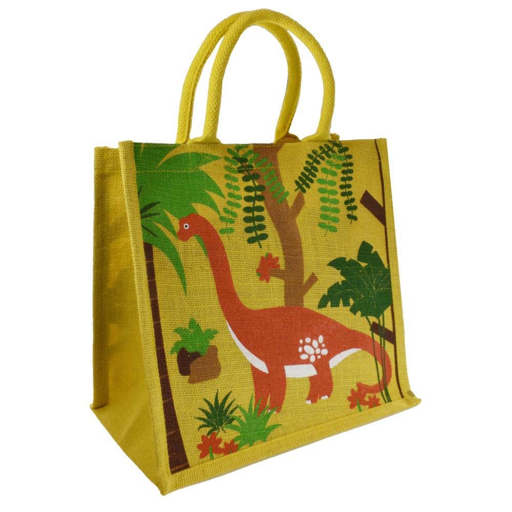 Medium Jute Shopping Bag by Shared Earth - Brontosaurus &Keep