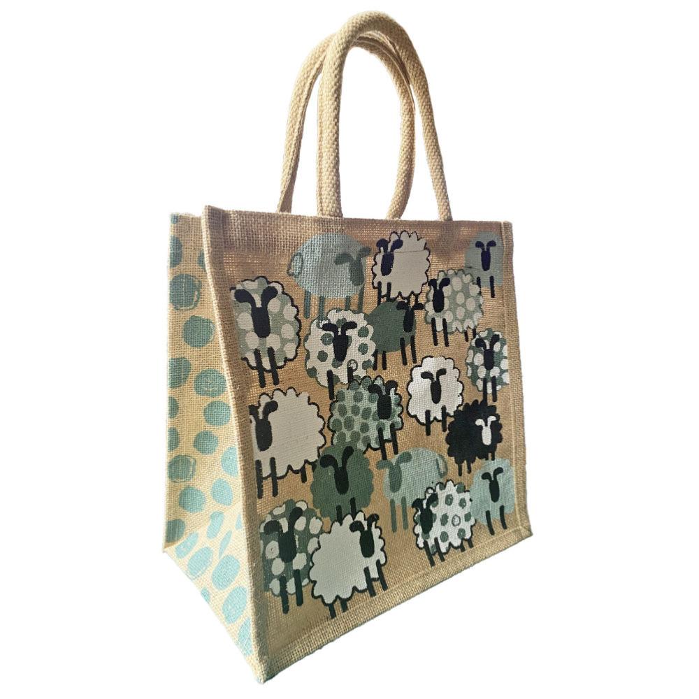 Medium Jute Shopping Bag by Shared Earth - Sheep &Keep