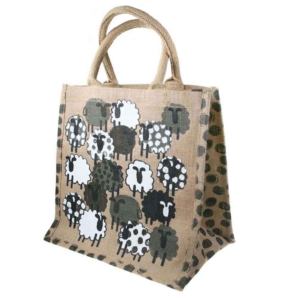 Medium Jute Shopping Bag by Shared Earth - Sheep &Keep