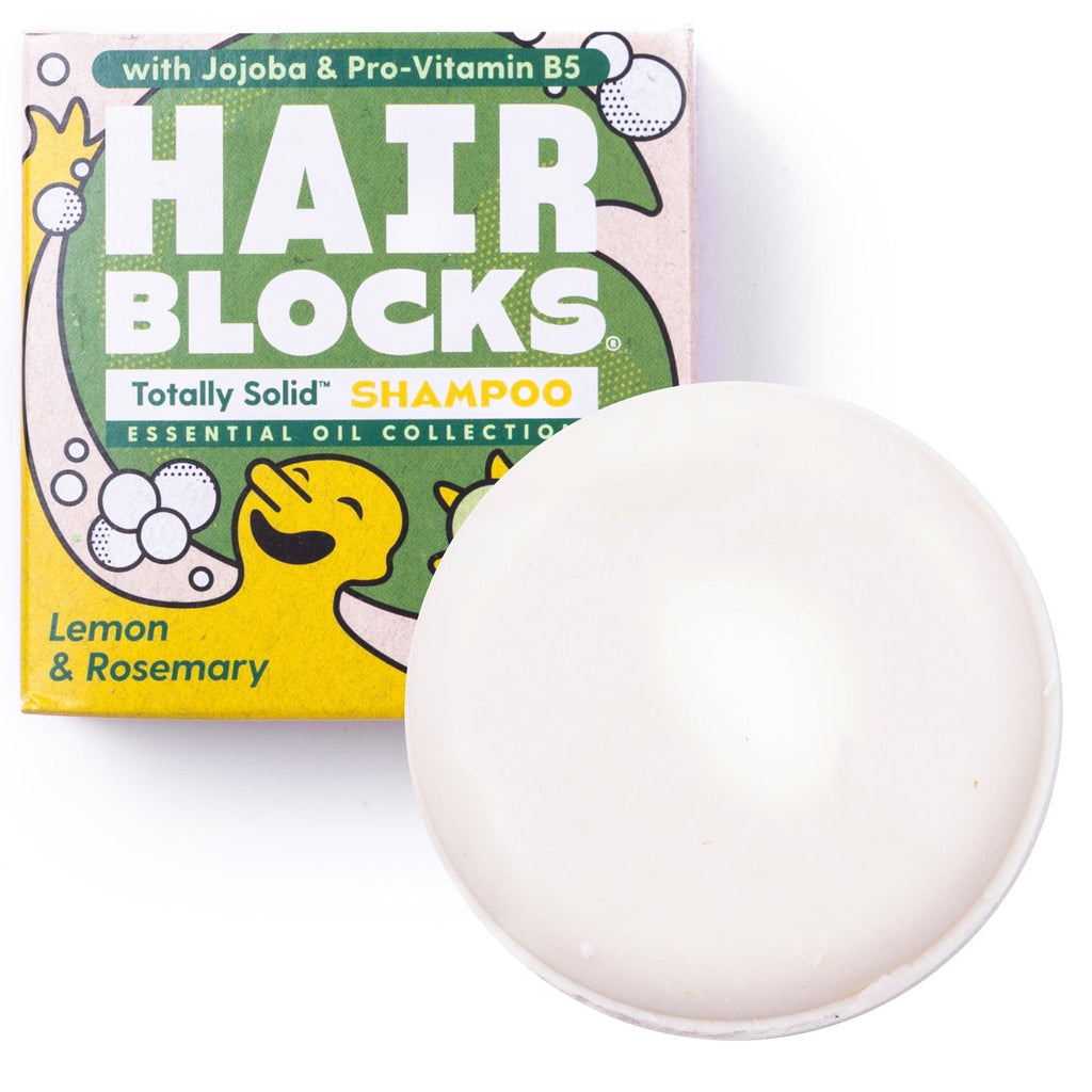 Shower Blocks Solid Shampoo bar: Lemon & Rosemary - All Hair Types &Keep