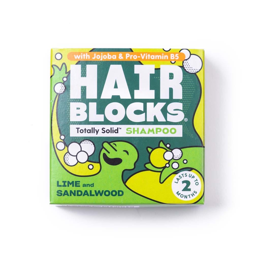 Hair Blocks Solid Shampoo Bar: Lime & Sandalwood &Keep