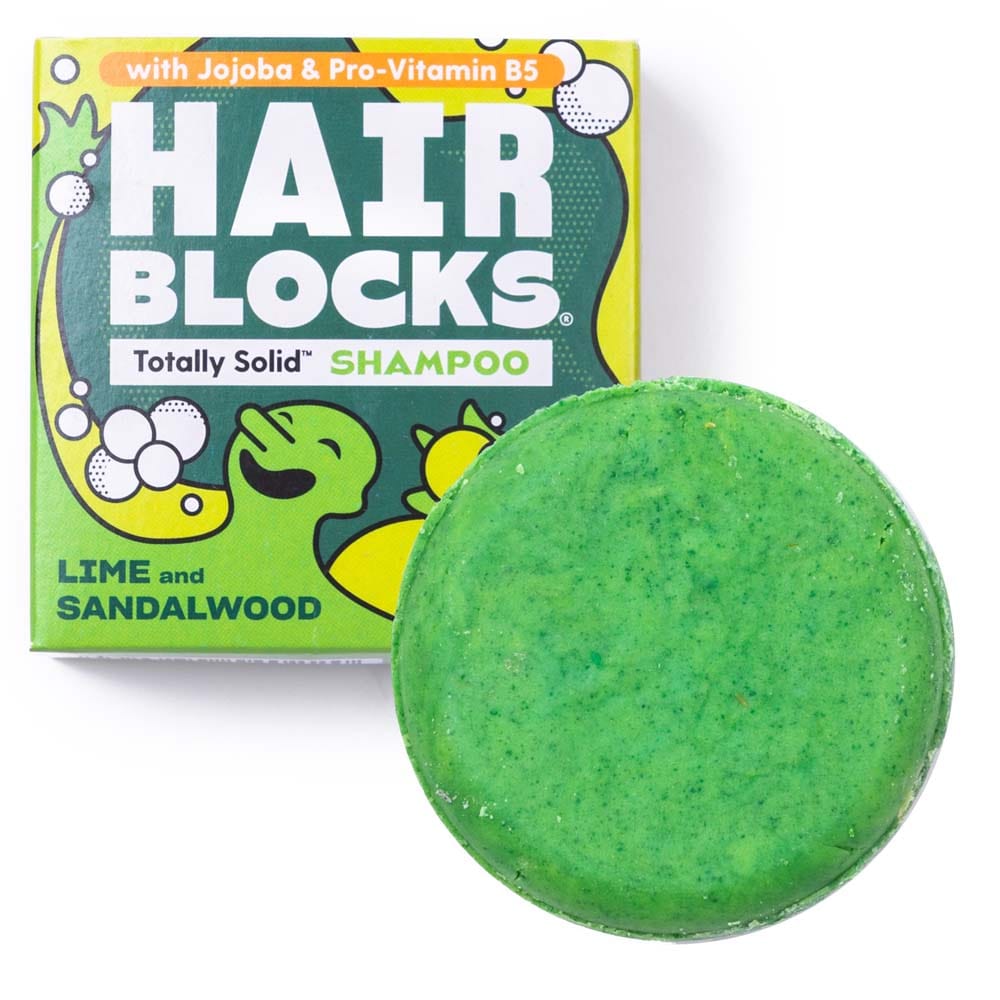 Hair Blocks Solid Shampoo Bar: Lime & Sandalwood &Keep