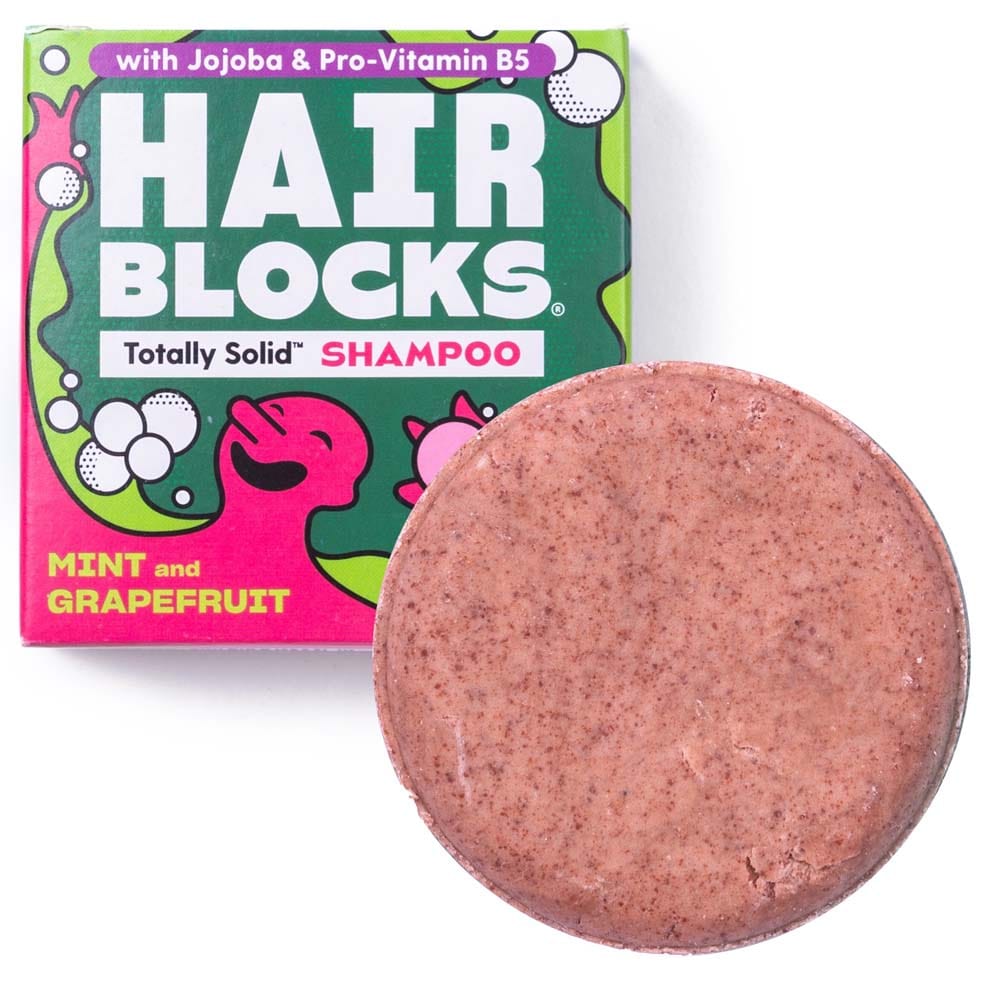 Hair Blocks Solid Shampoo Bar: Mint & Grapefruit &Keep