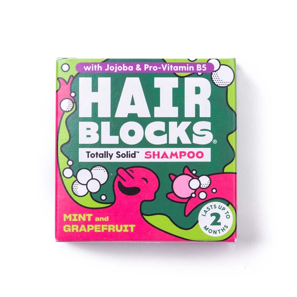 Hair Blocks Solid Shampoo Bar: Mint & Grapefruit &Keep