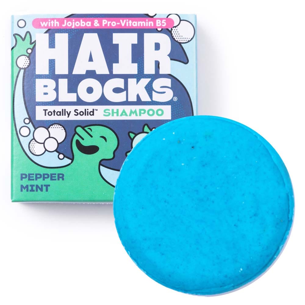 Hair Blocks Solid Shampoo Bar: Peppermint &Keep