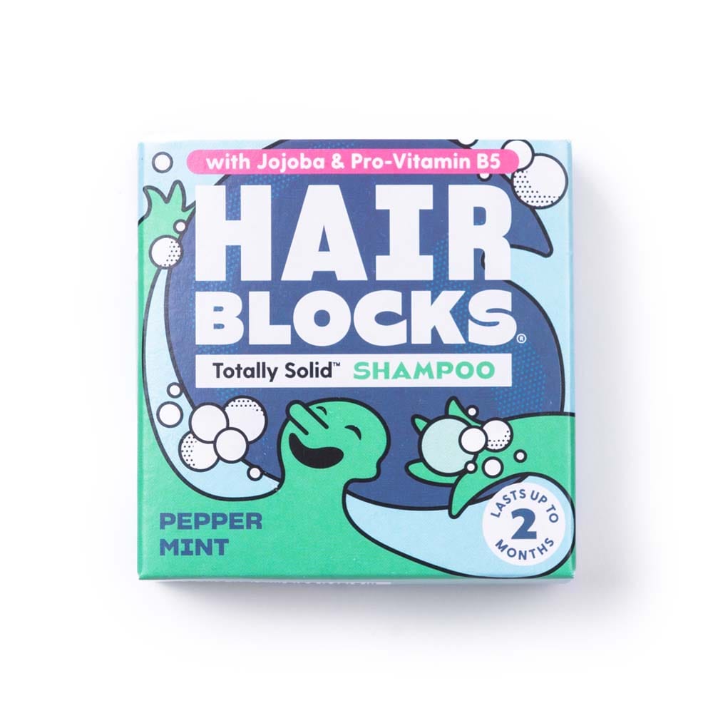 Hair Blocks Solid Shampoo Bar: Peppermint &Keep