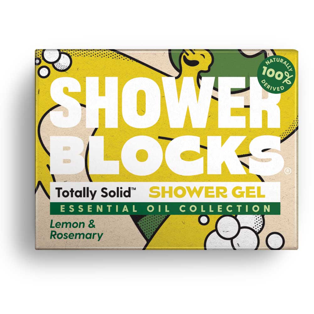 Shower Blocks Sweet Lemon & Rosemary Solid Shower Gel &Keep