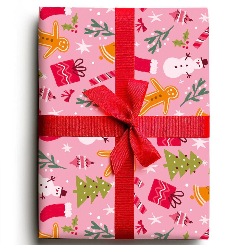 Festive Icons Wrapping Paper Sheet &Keep
