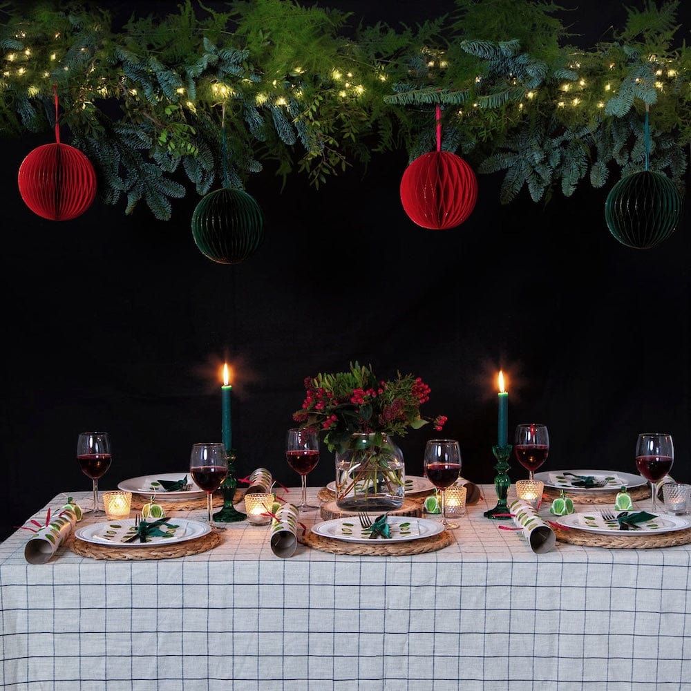 Green Dinner Candle Talking Tables &Keep