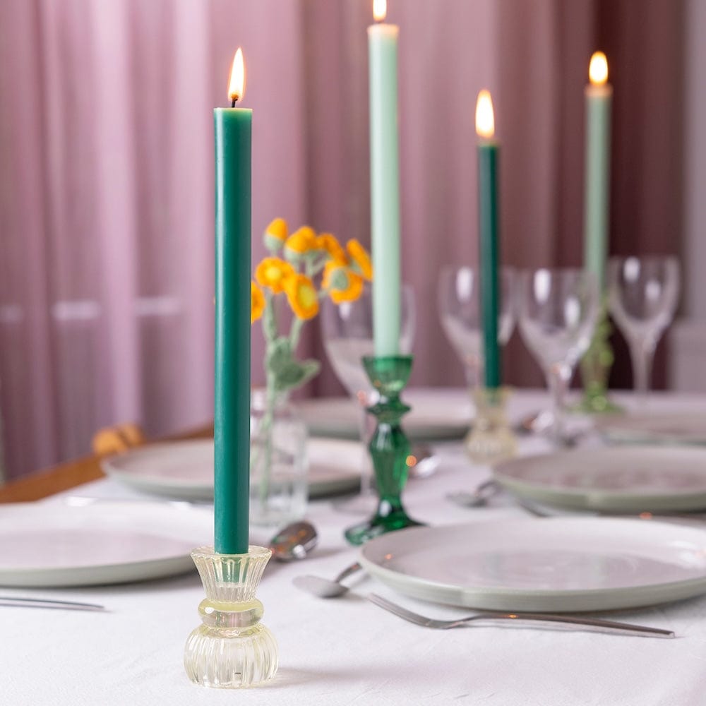 Green Dinner Candle Talking Tables &Keep