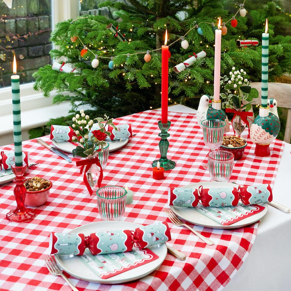 Red Dinner Candle Talking Tables &Keep