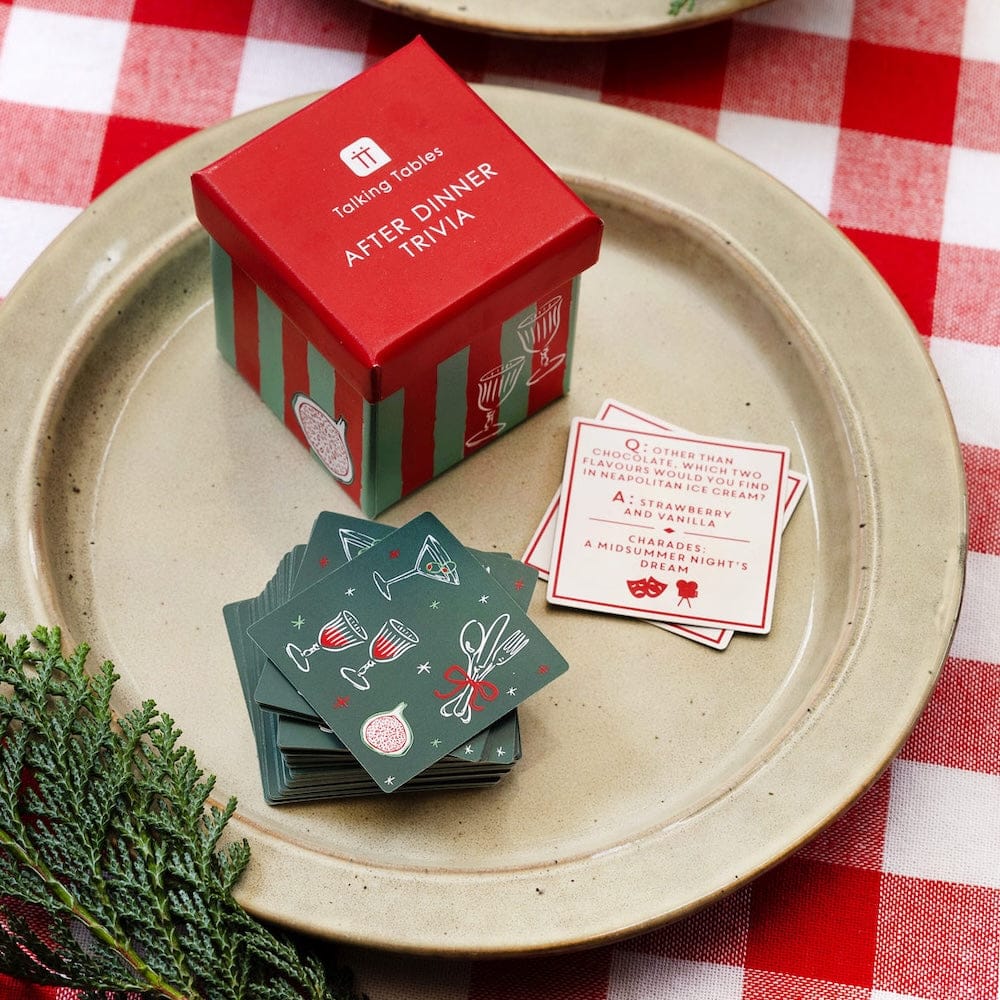 Bon Noel After Dinner Christmas Trivia Talking Tables &Keep