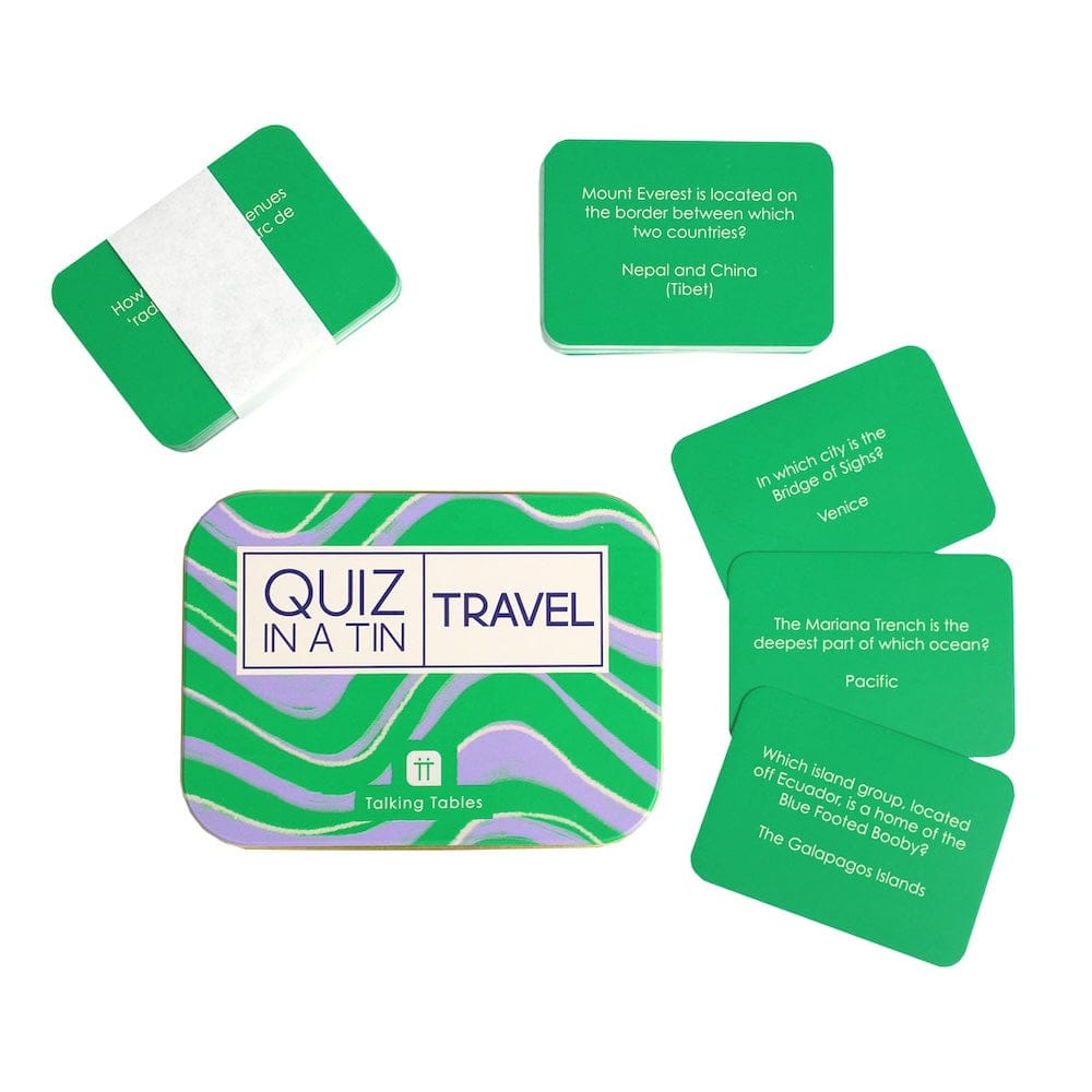 Talking Tables Quiz in a Tin - Travel - &Keep