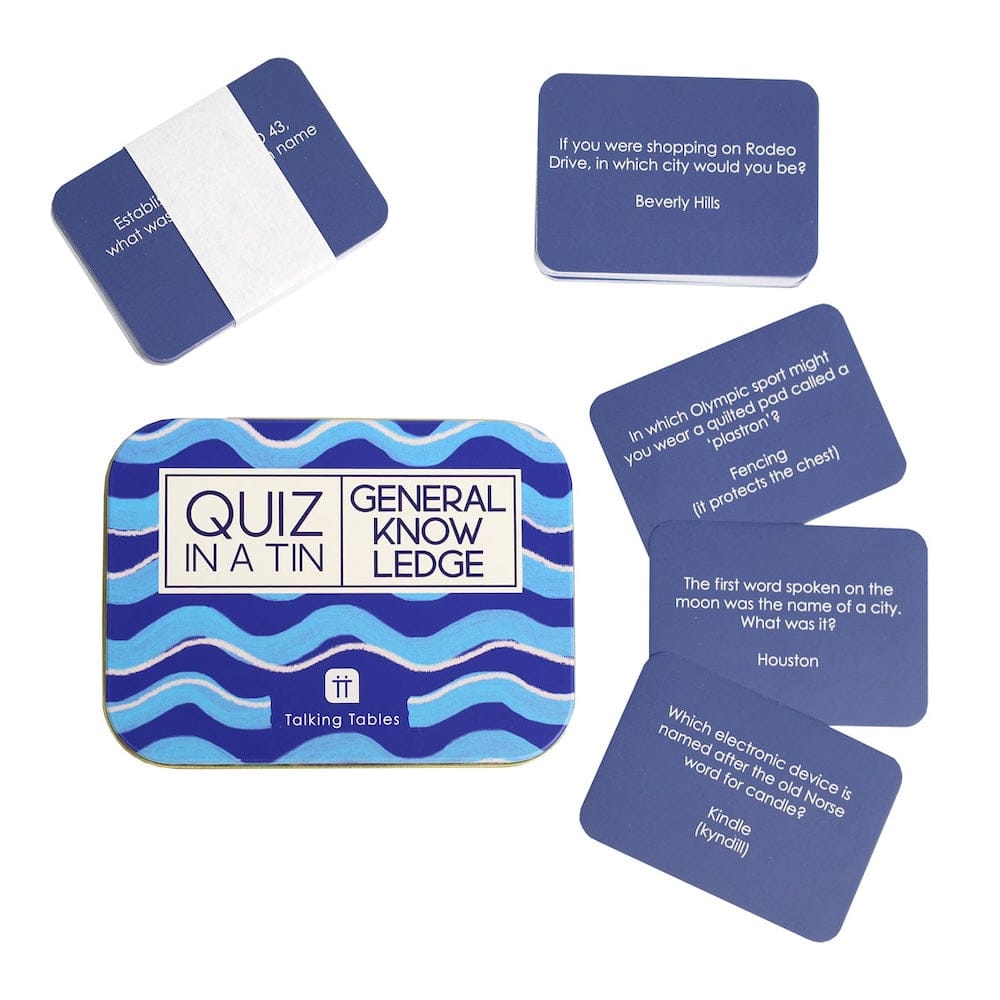 Talking Tables Quiz in a Tin - General Knowledge - &Keep