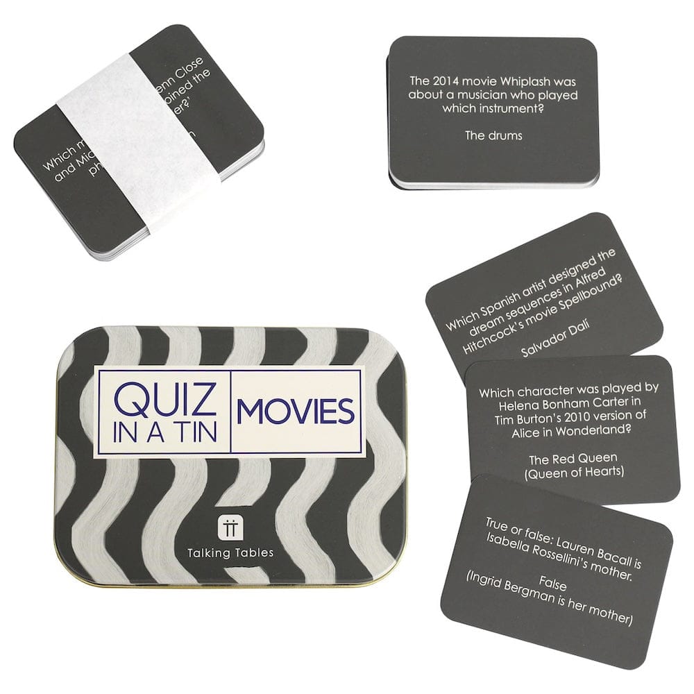 Talking Tables Quiz in a Tin - Movies - &Keep