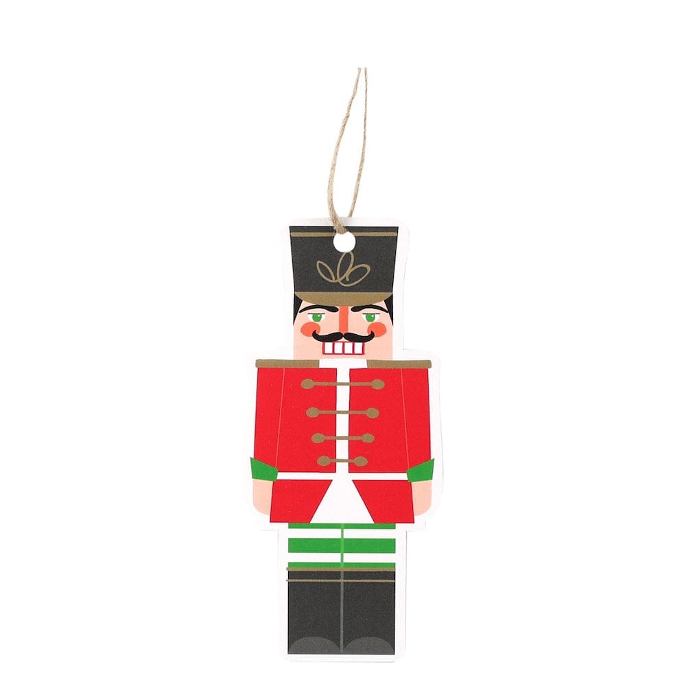 Nutcracker Christmas Gift Tags - 8 Pack Talking Tables &Keep