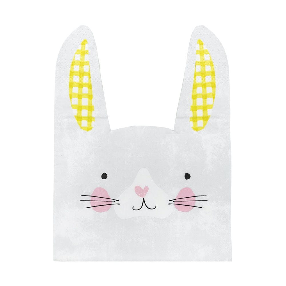 Bunny Shaped Easter Paper Napkins - 20 Pack Talking Tables &Keep