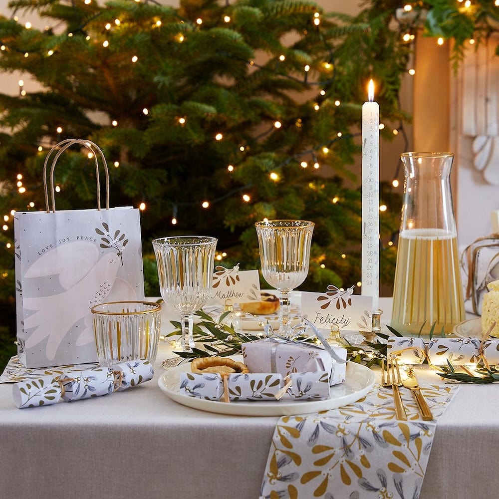 Mistletoe Christmas Paper Napkins - 20 Pack Talking Tables &Keep