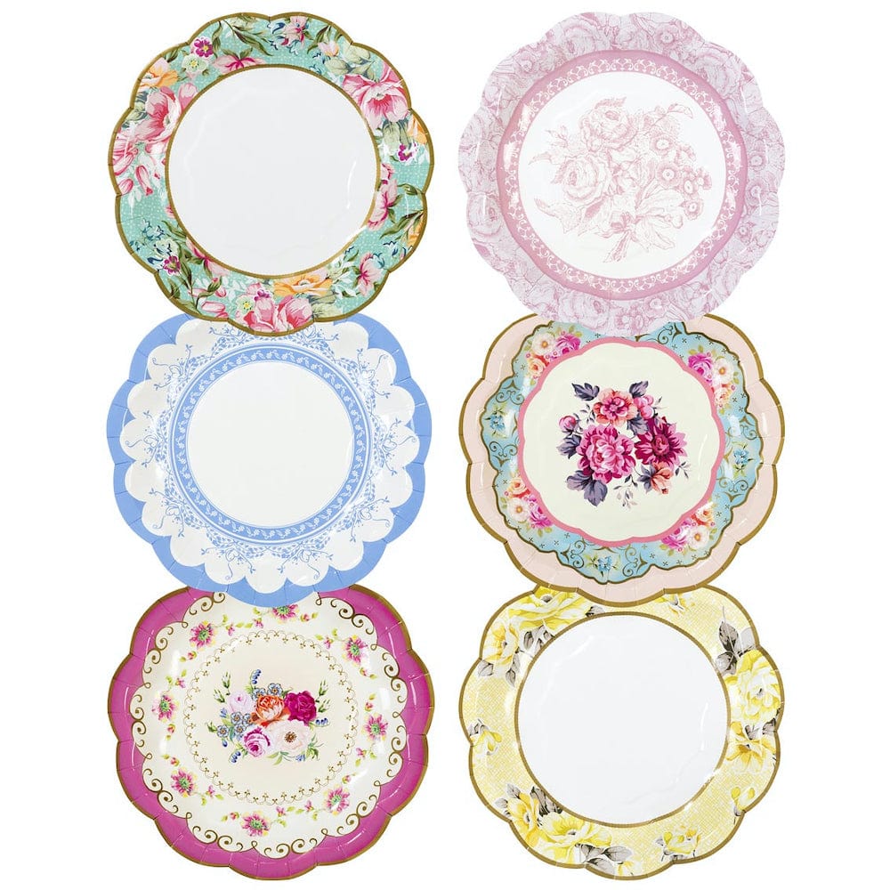 Truly Scrumptious Floral Paper Plates Talking Tables &Keep