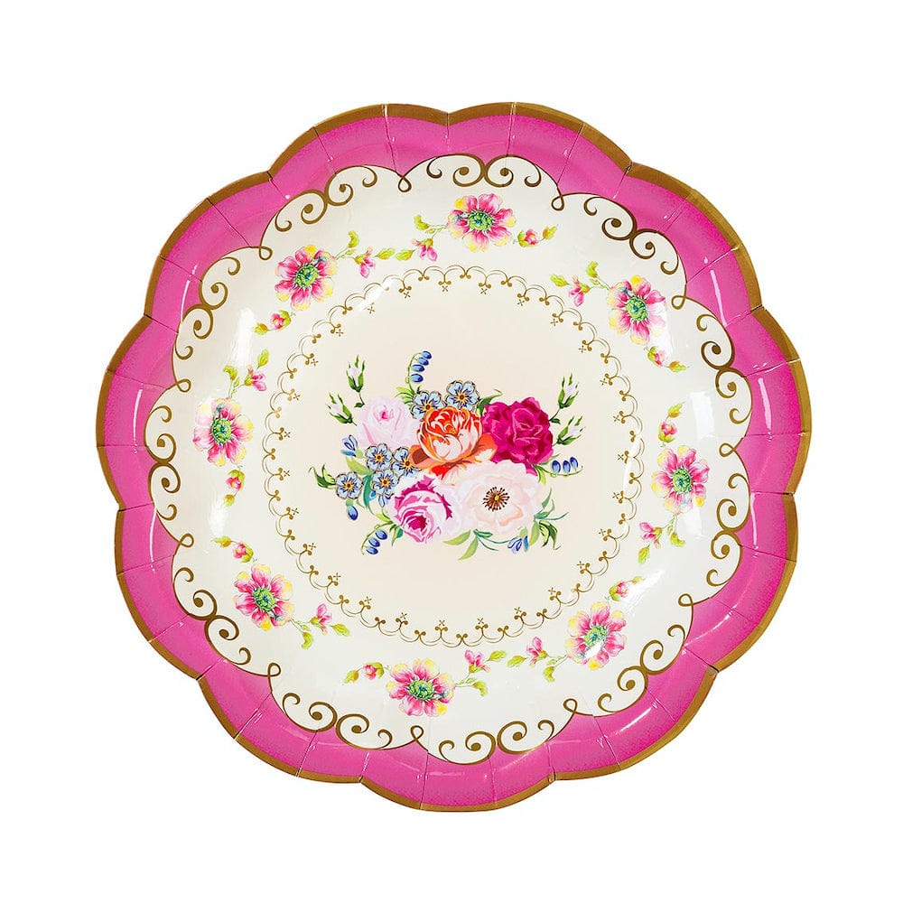 Truly Scrumptious Floral Paper Plates Talking Tables &Keep