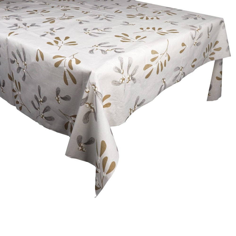 Mistletoe Linen-Feel Luxury Paper Table Cover Talking Tables &Keep