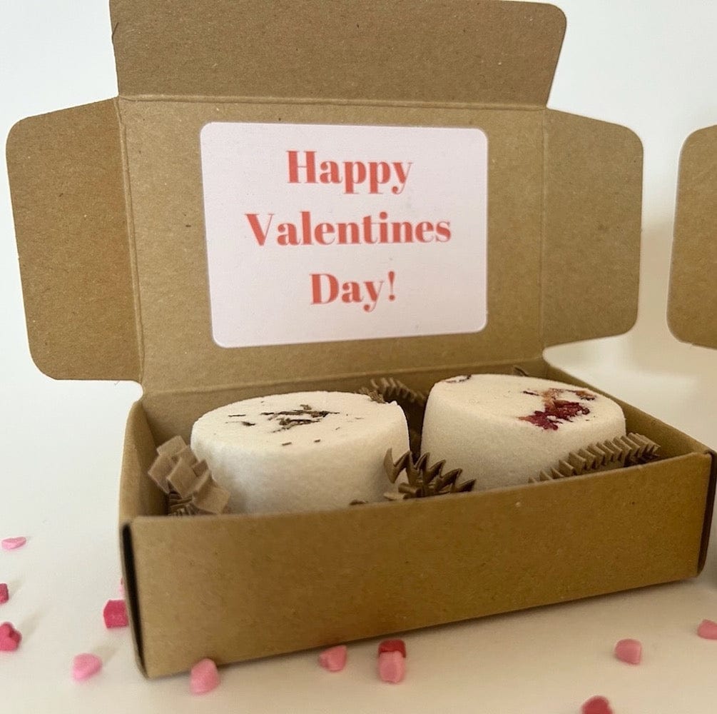 Two Piece Mini Shower Steamer Gift Set - Happy Valentine's Day &Keep