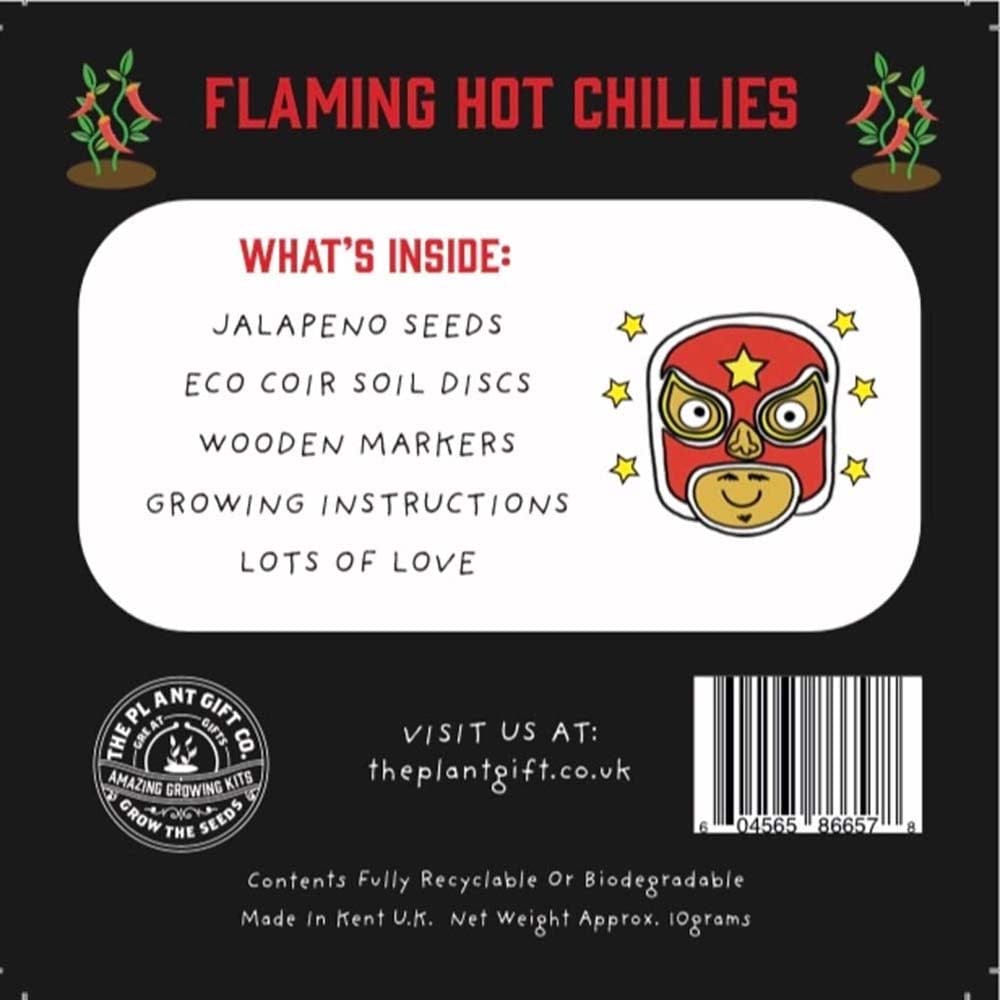 Flaming Hot Chillies Mini Grow Kit by The Plant Gift Co. &Keep