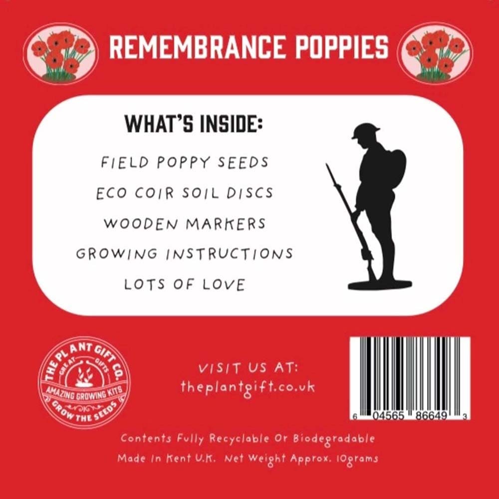 Remembrance Poppies Mini Grow Kit by The Plant Gift Co. &Keep