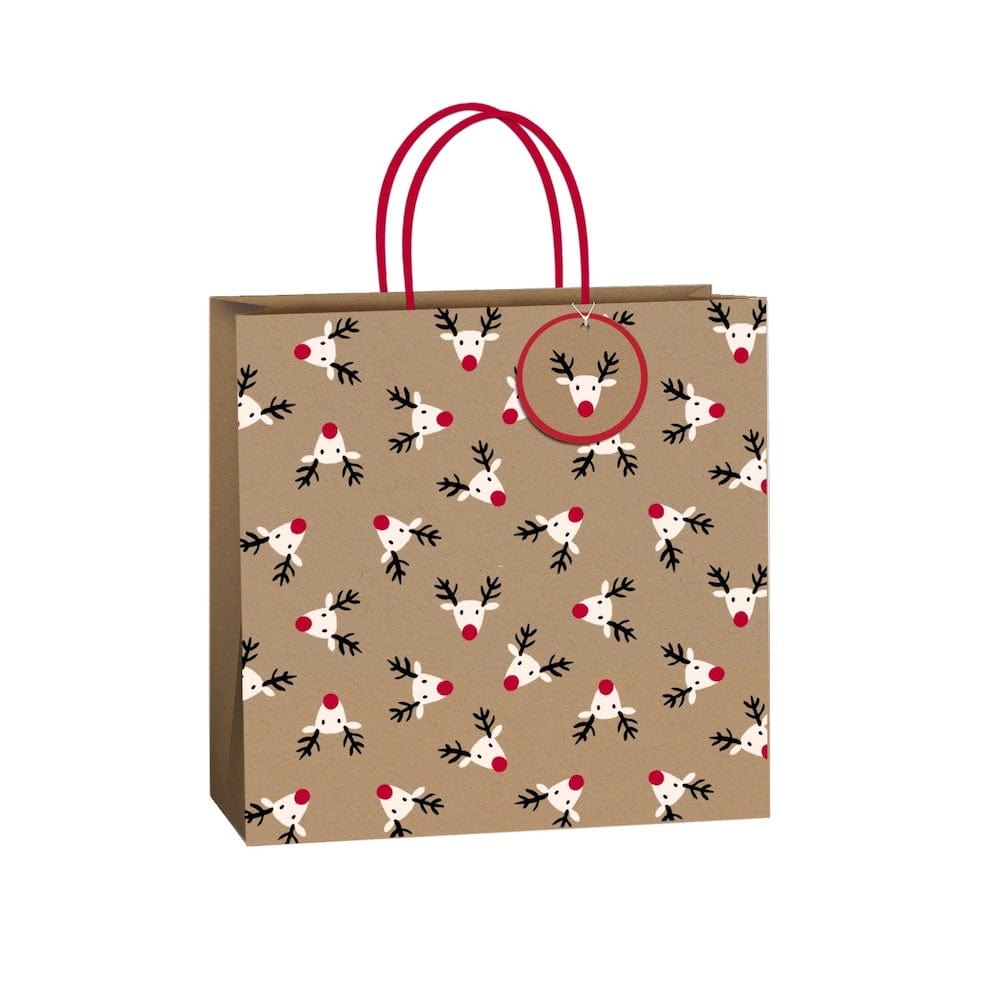 Large Rudolph FSC Gift Bag &Keep