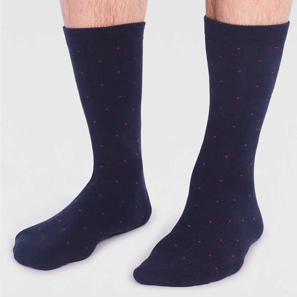 2-Pack of Men's Bamboo Socks by Thought - Spots and Stripes &Keep