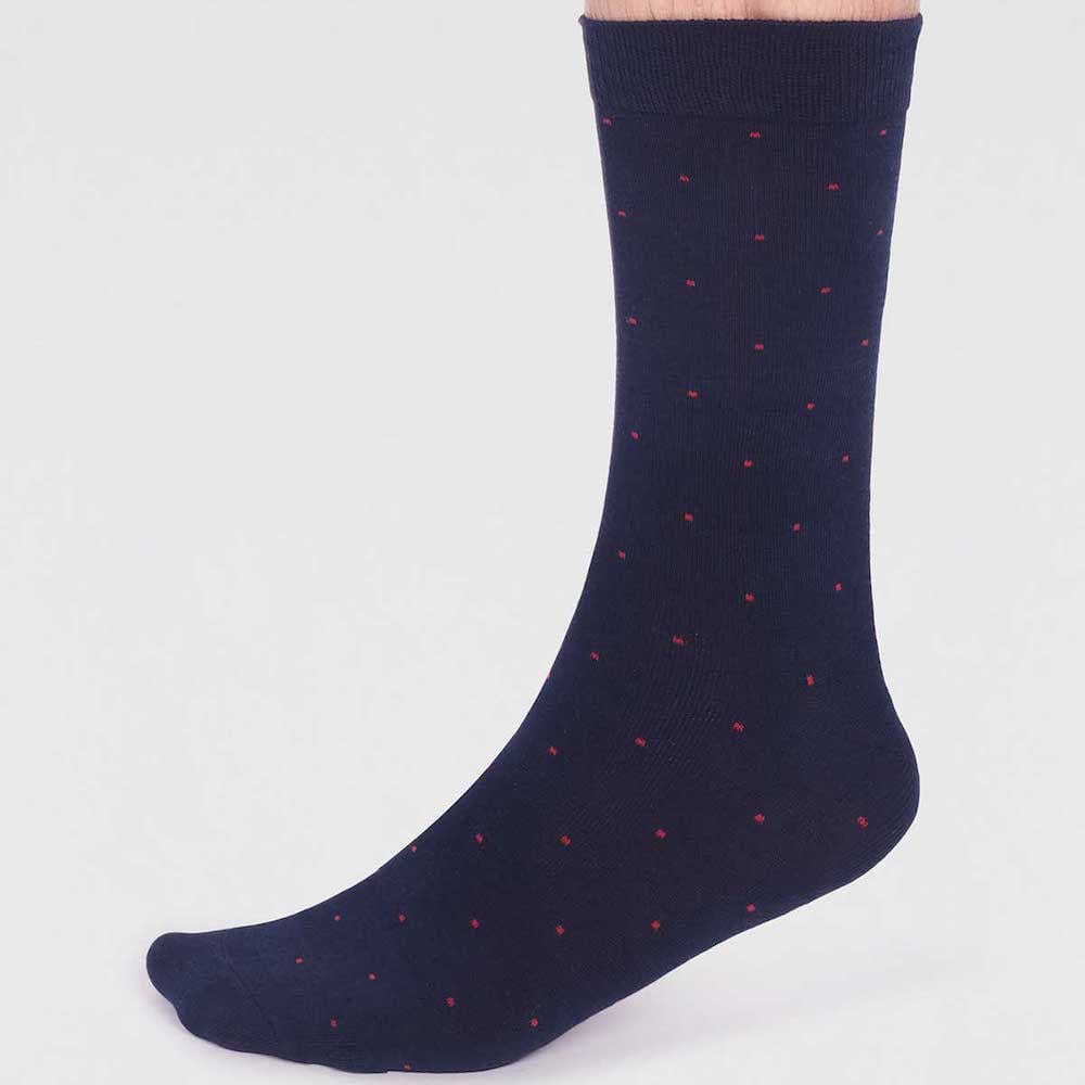 2-Pack of Men's Bamboo Socks by Thought - Spots and Stripes &Keep