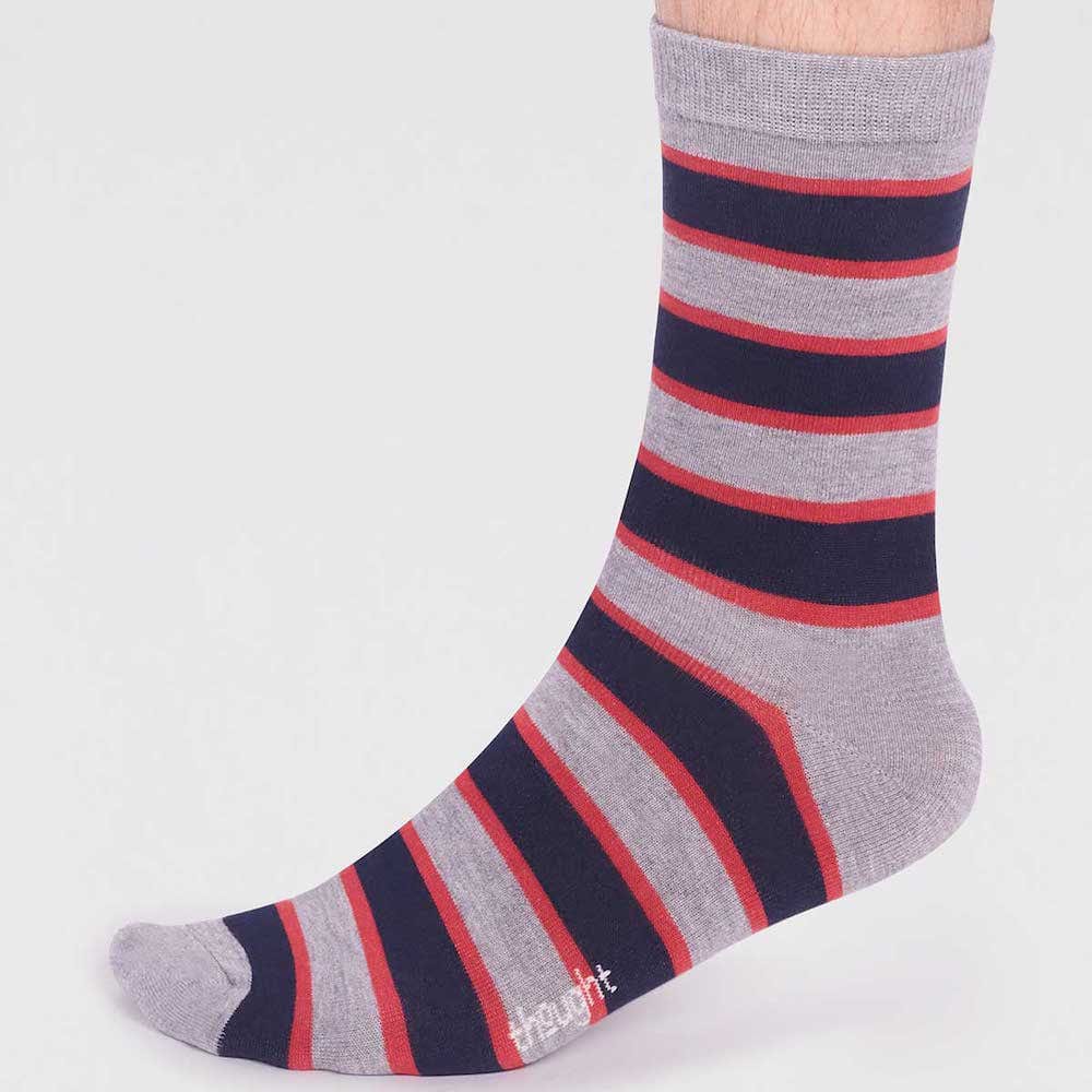 2-Pack of Men's Bamboo Socks by Thought - Spots and Stripes &Keep