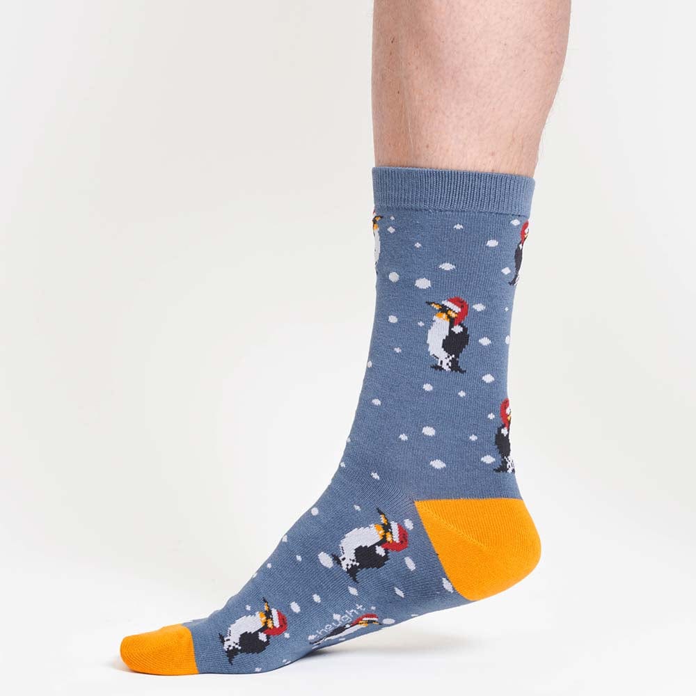 Christmas Penguin Men's Bamboo Socks by Thought &Keep